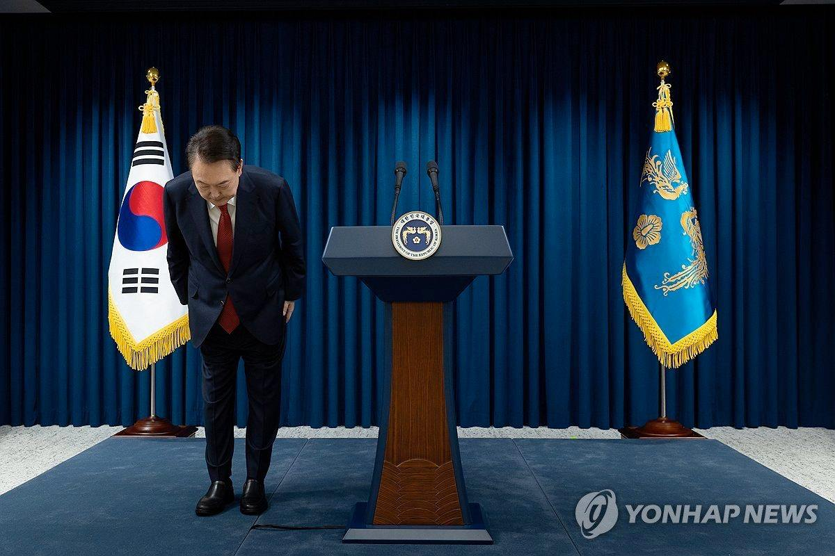韩国法务部对总统尹锡悦采取禁止出境措施